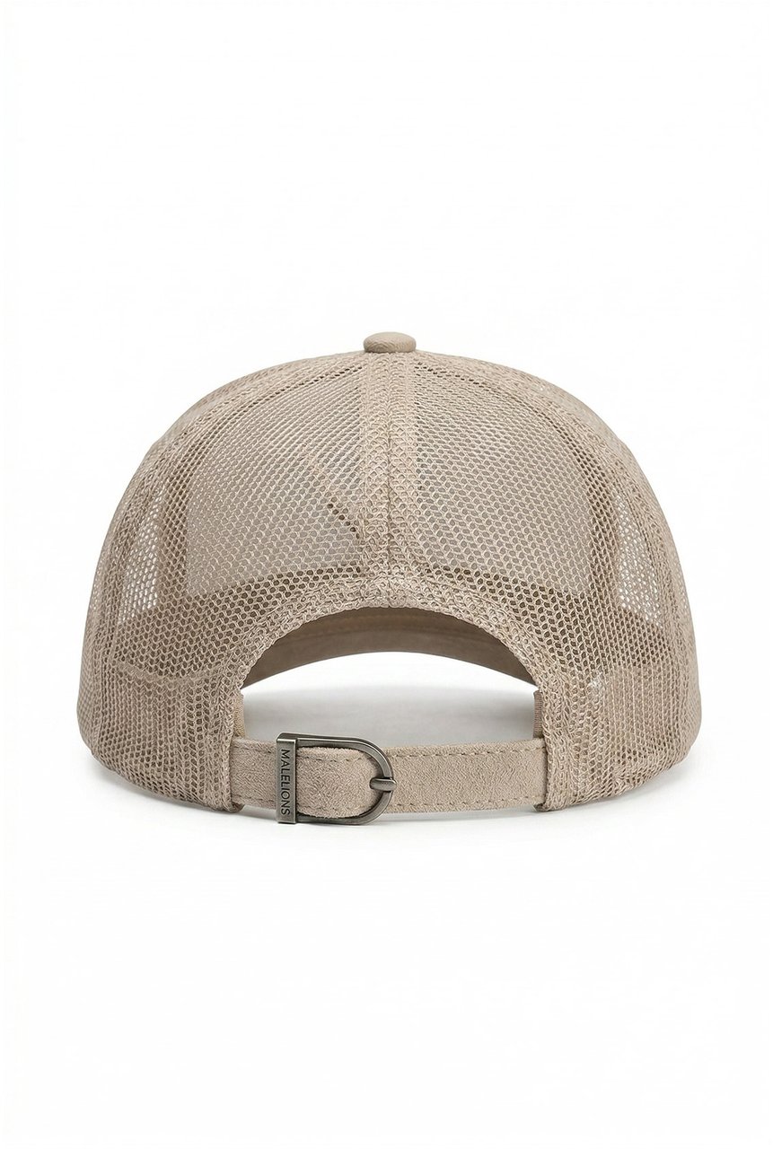 Malelions Men Suede Trucker Cap Bruin