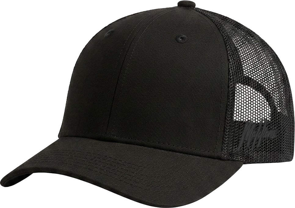 Malelions Men Suede Trucker Cap Zwart