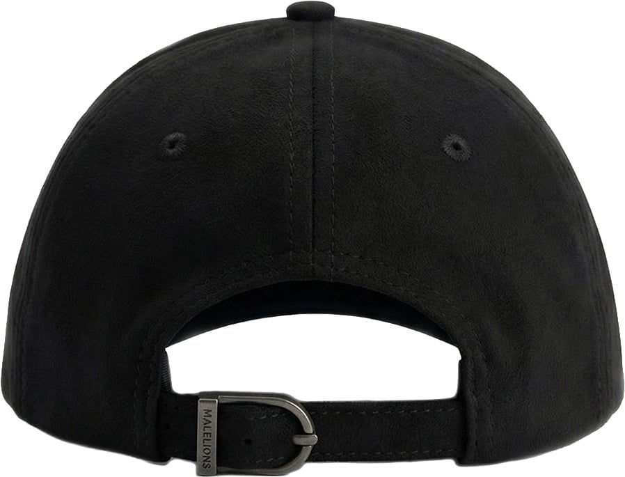 Malelions Men Suede Signature Cap Zwart