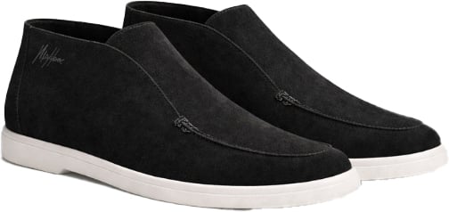 Malelions Malelions Men High Top Signature Loafers Zwart