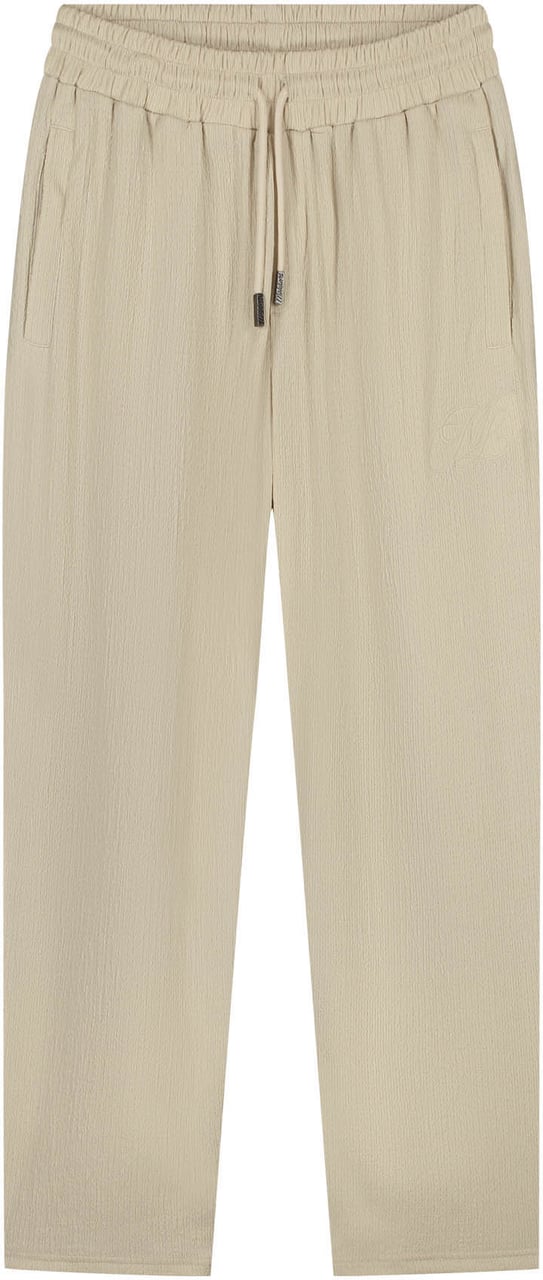 Malelions Emblem Seersucker Pants MMB30026055 Light Taupe 50014 Taupe
