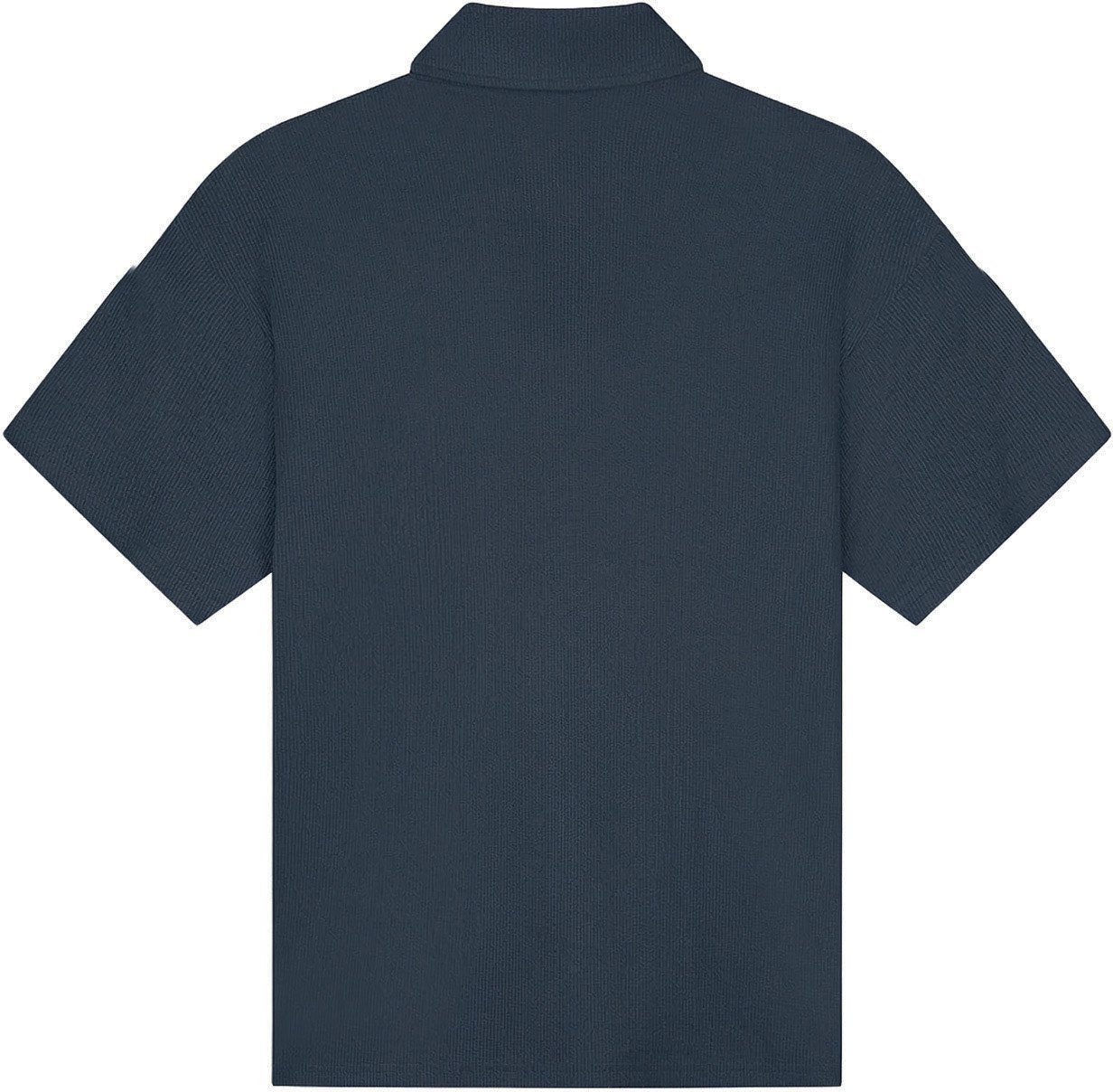 Malelions  Emblem Seersucker Shirt MMC30026057 Navy 42008 Blauw