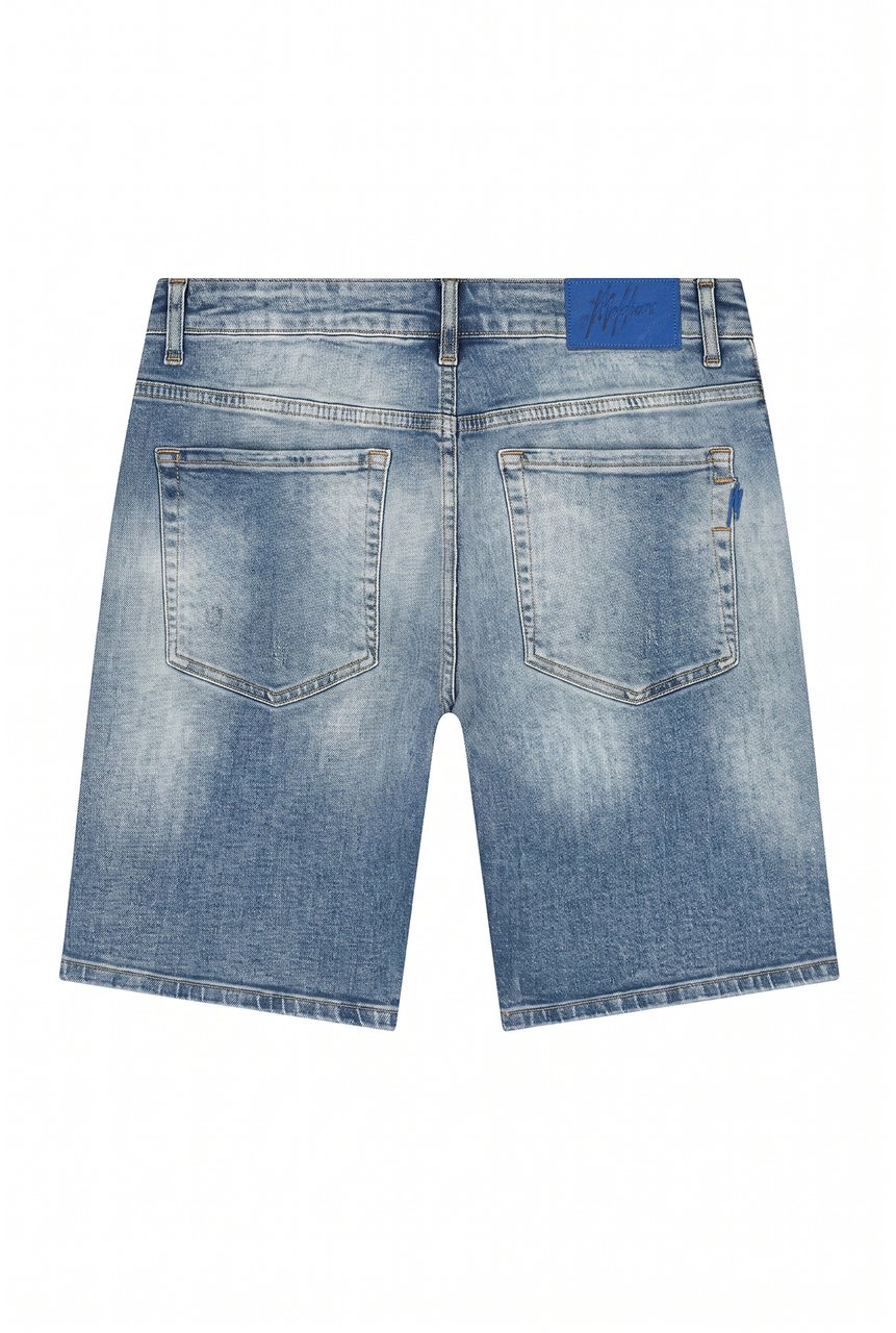Malelions Malelions Men Washed Denim Shorts MMA40026019 Light Blue 42002 Blauw