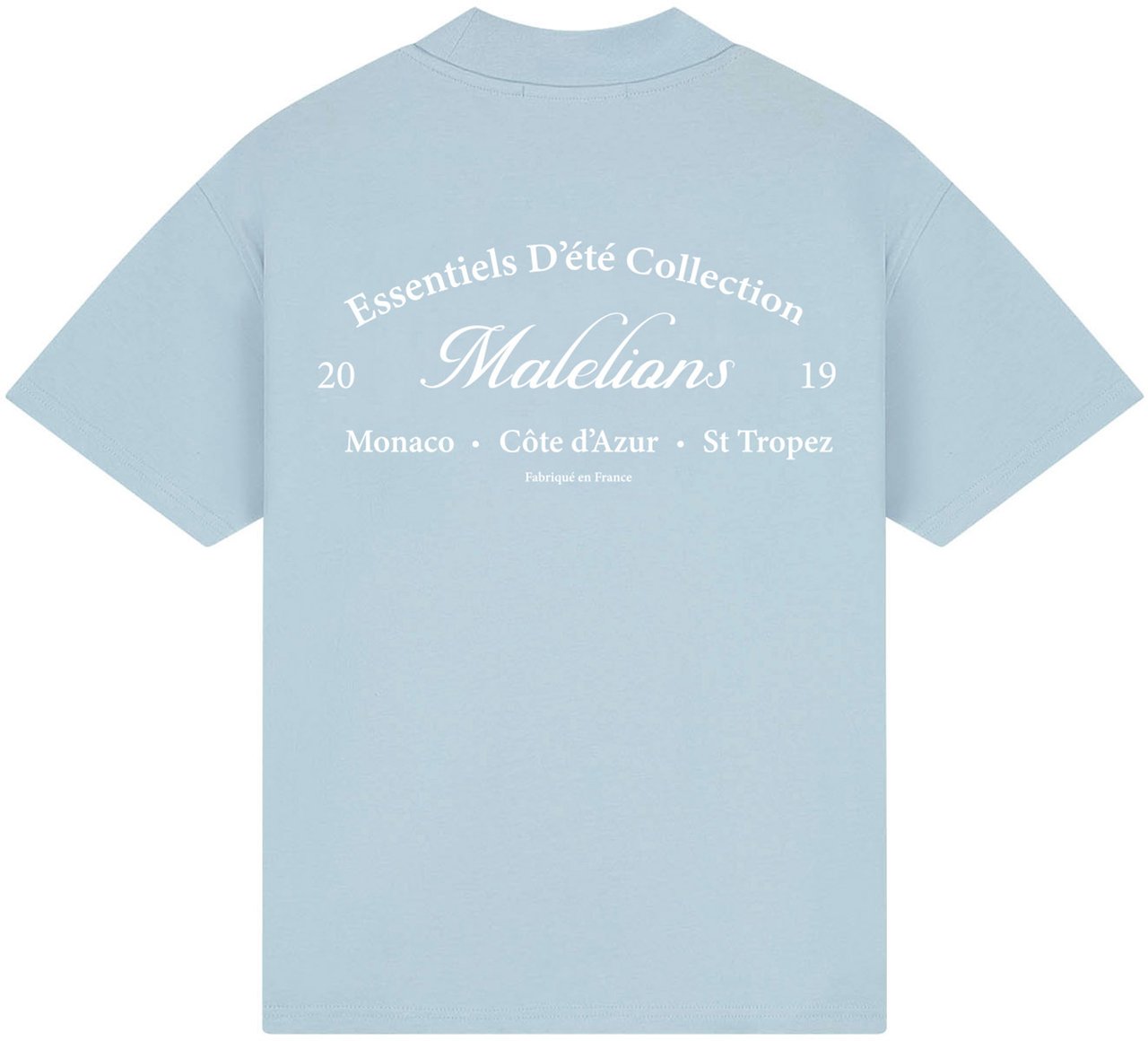Malelions  Marina T-Shirt MMA40026075 Vista Blue 42003 Blauw