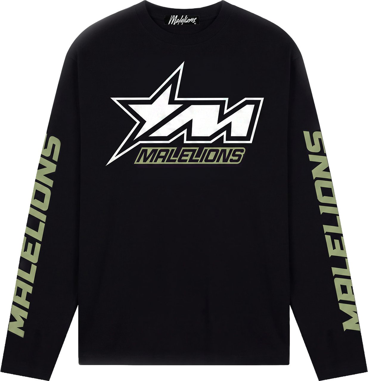 Malelions Malelions Motocross Longsleeve T-Shirt MMA40026066 Black 49001 Zwart