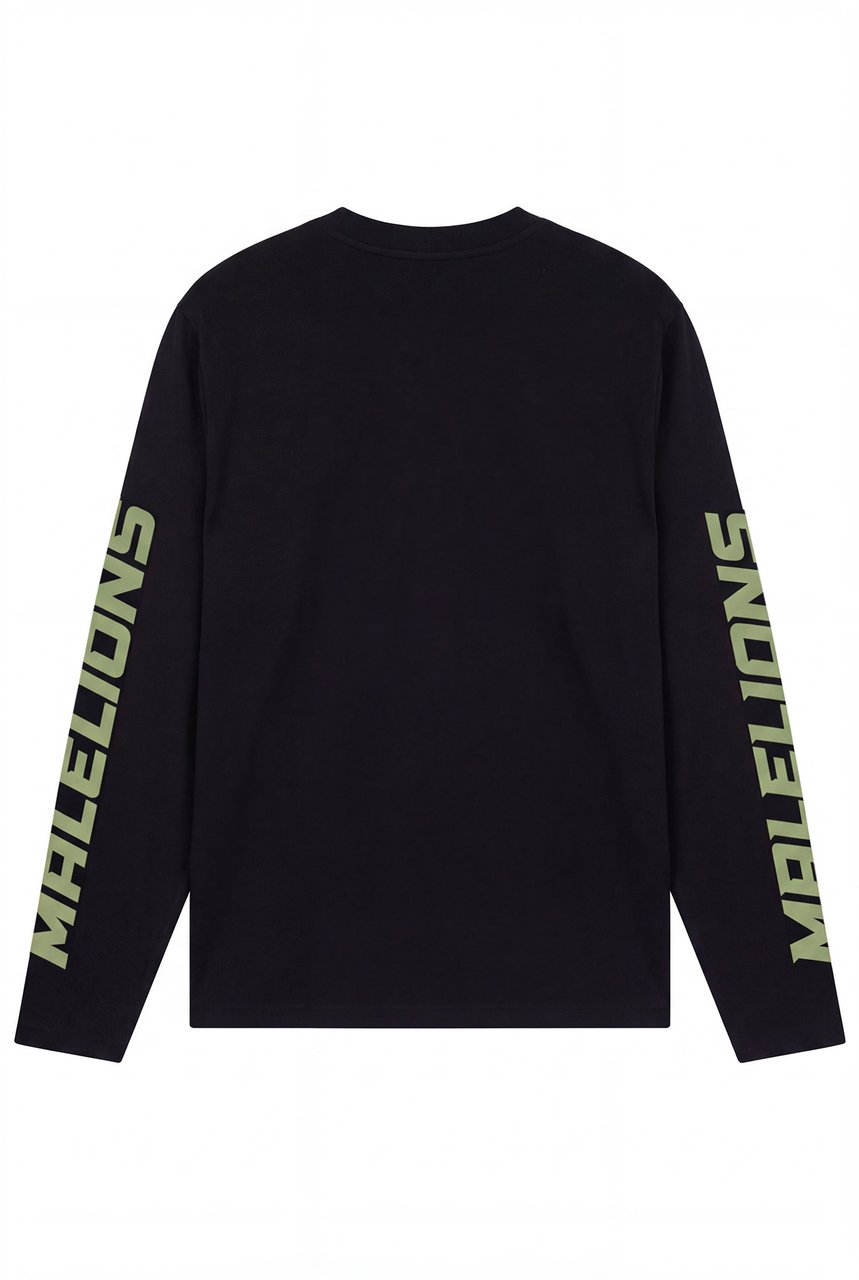 Malelions Motocross Longsleeve T-Shirt MMA40026066 Black 49001 Zwart