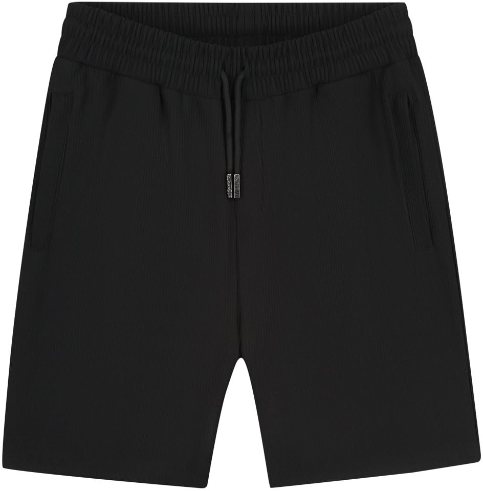 Malelions Ribbed Shorts MMB30026031 Black 49001 Zwart
