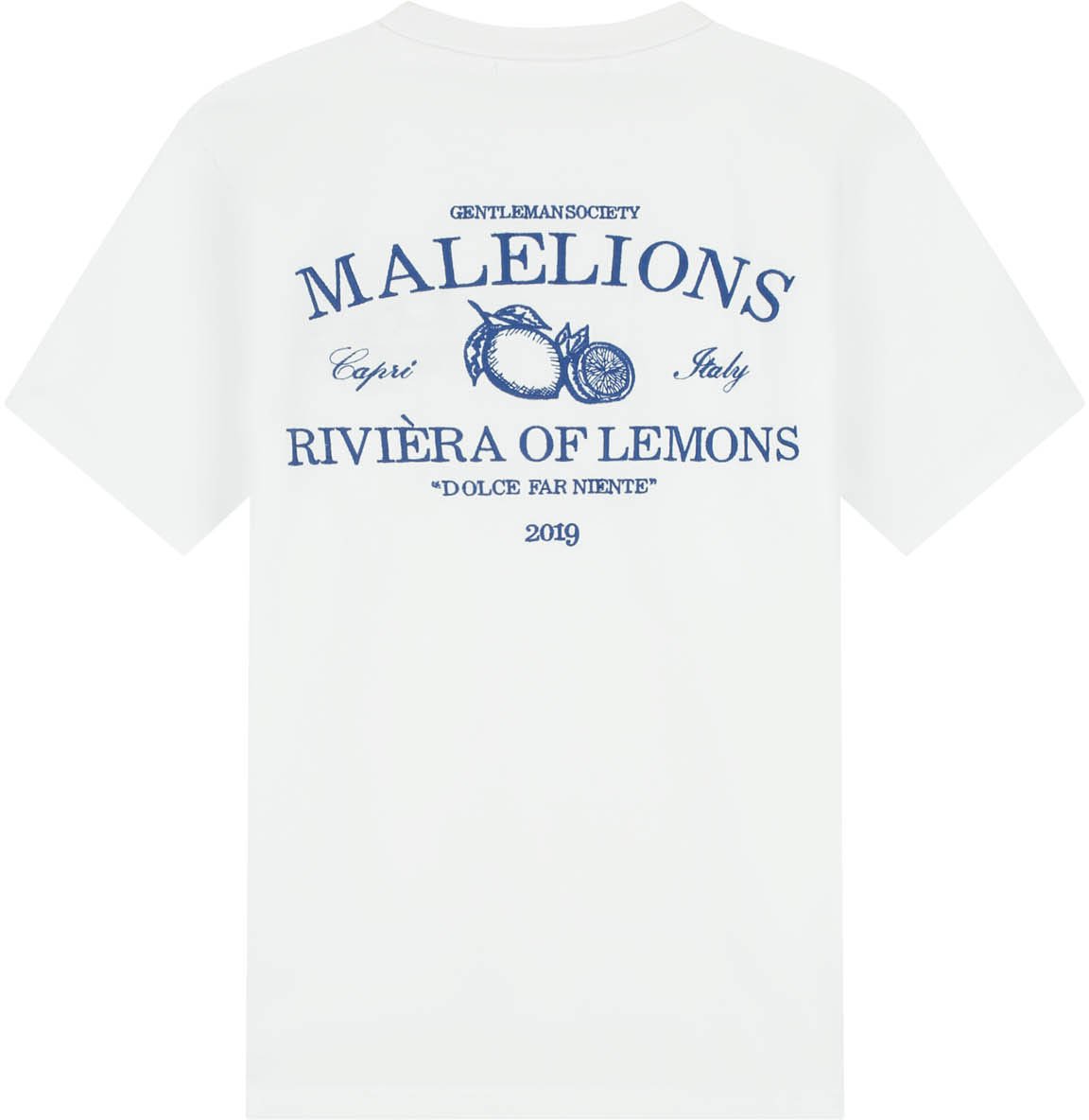 Malelions Riviera T-Shirt MMB30026047 White 40001 Wit
