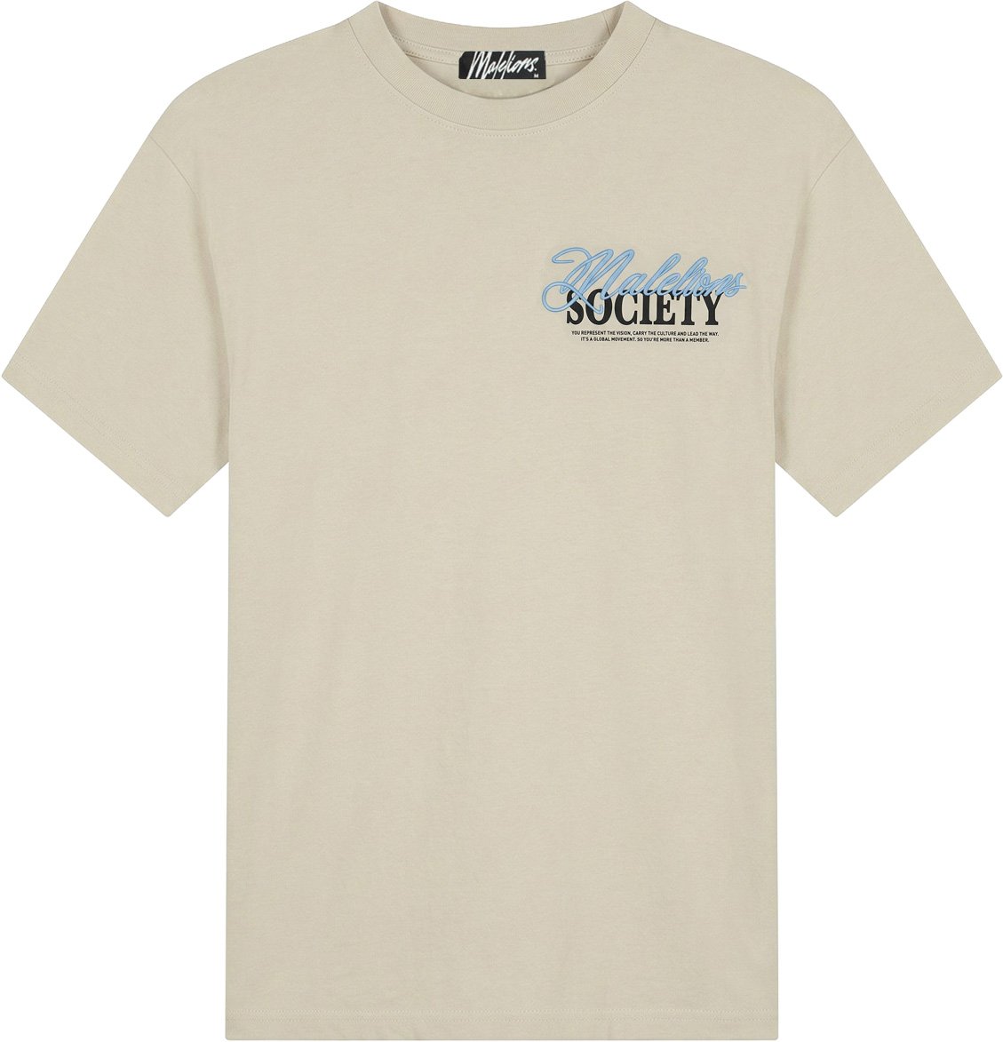 Malelions  Society T-Shirt MMA40026016 Off-White 40002 Wit