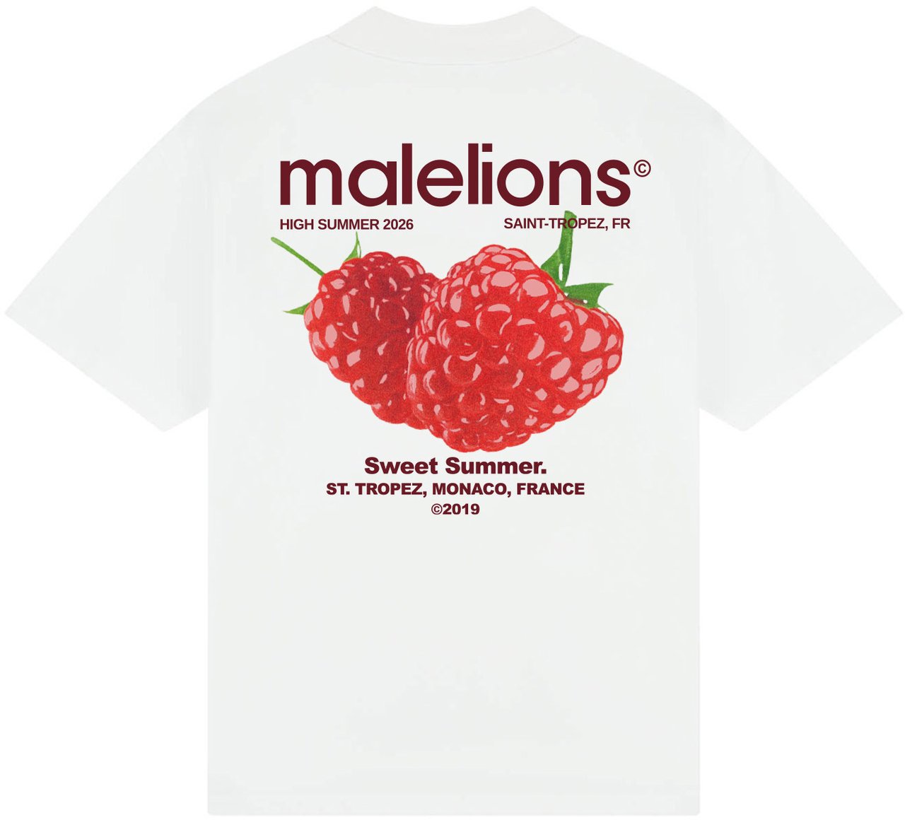 Malelions Sweet Summer T-Shirt MMA40026045 White 40001 Wit