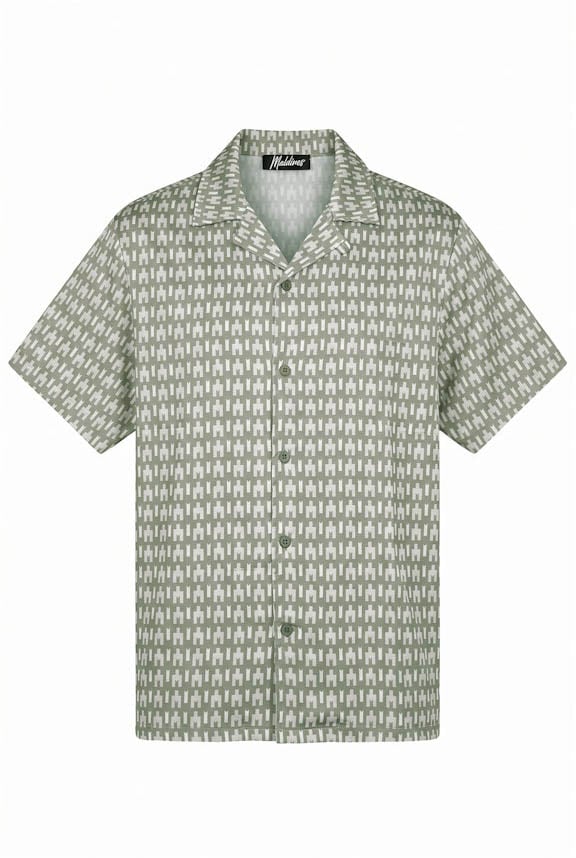 Malelions  Voyage Shirt MMA40026069 Dark Sage 43022 Divers