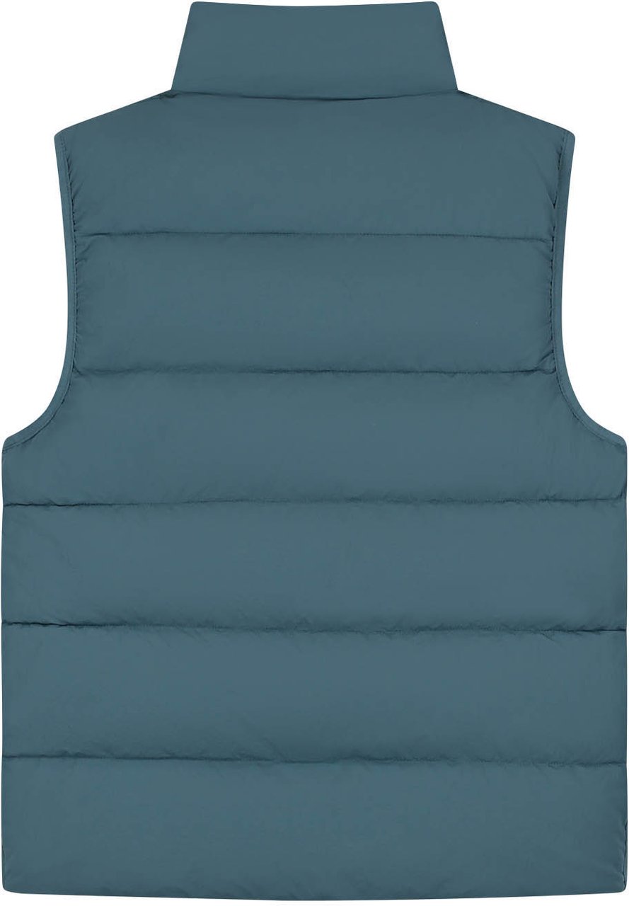 Malelions Men Matt Crinkle Padded Vest Blauw