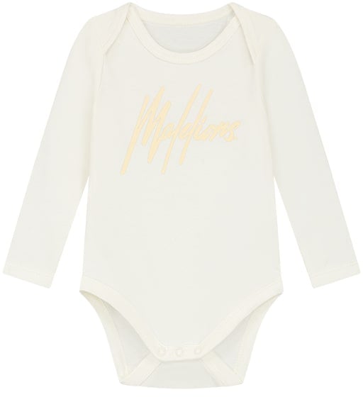 Malelions Malelions Baby Longsleeve Bodysuit Wit