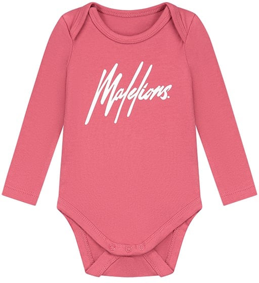 Malelions Malelions Baby Longsleeve Bodysuit Roze