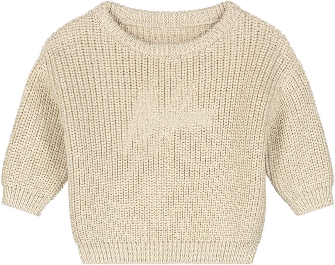 Malelions Malelions Baby Knitted Sweater Beige