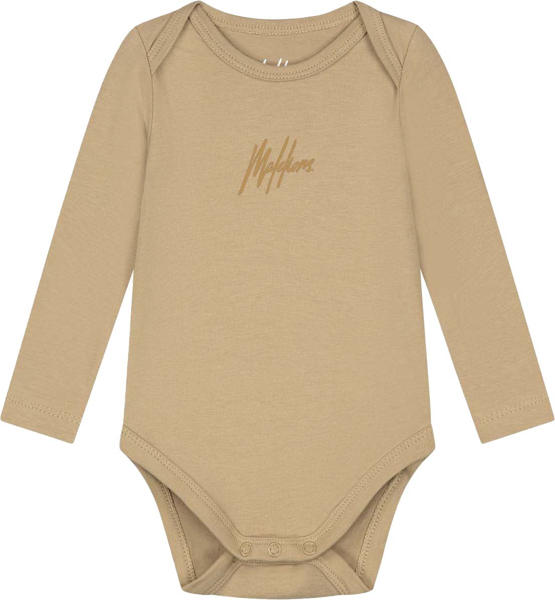 Malelions Malelions Baby Bodysuit Pants Set Beige