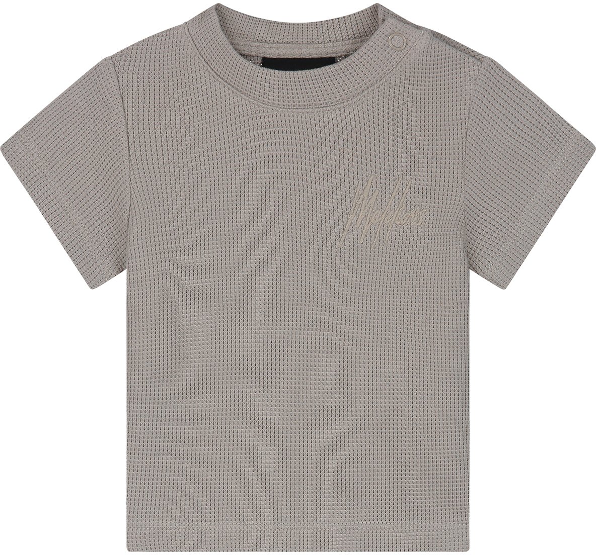 Malelions Malelions Baby Waffle Signature T-Shirt Beige