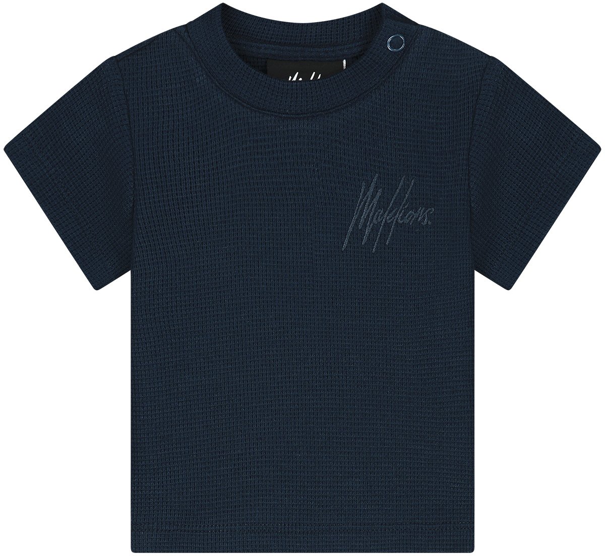 Malelions Malelions Baby Waffle Signature T-Shirt Blauw