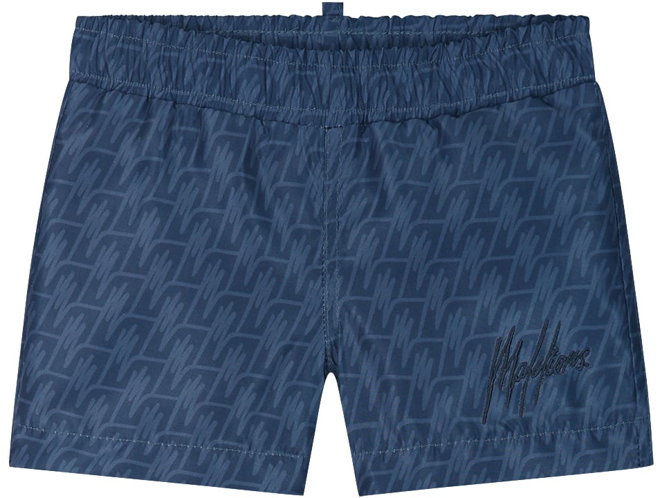Malelions Malelions Baby Monogram Swim Shorts Blauw