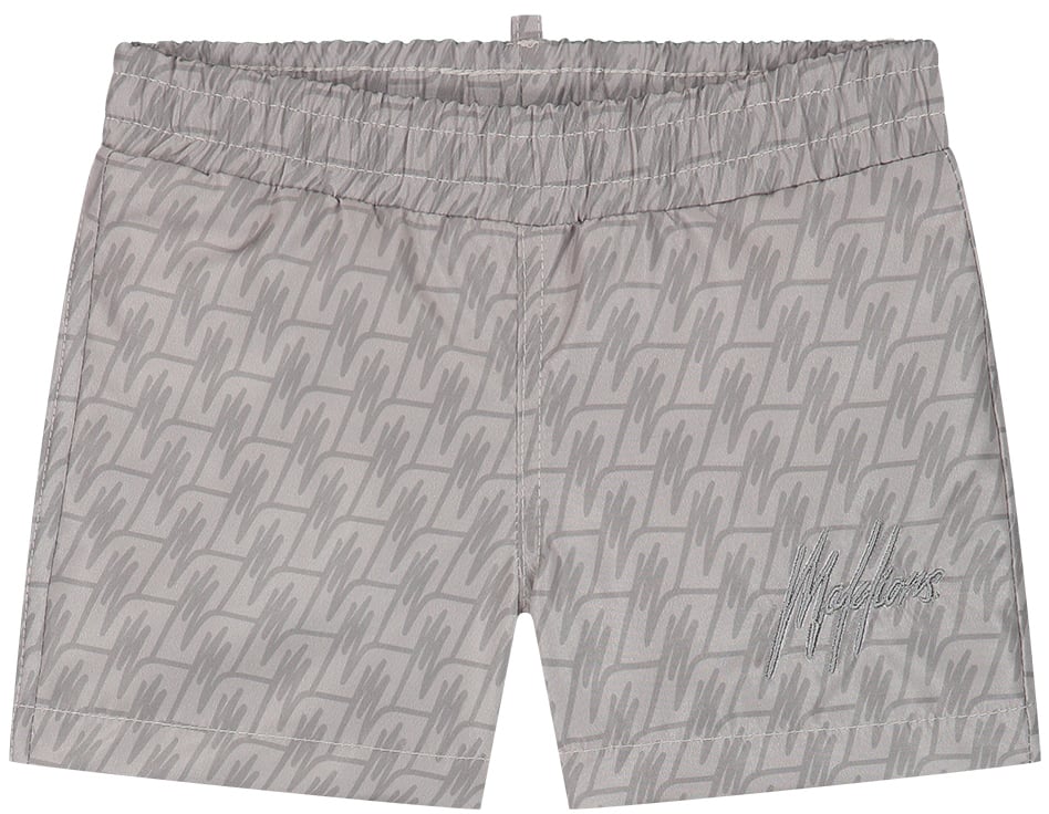 Malelions Malelions Baby Monogram Swim Shorts Taupe