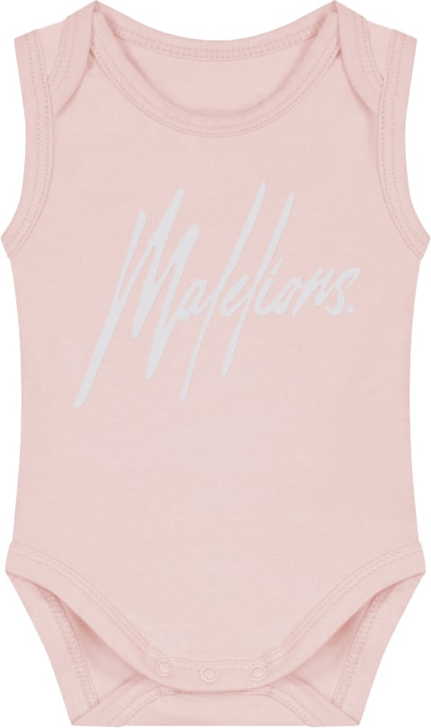 Malelions Malelions Baby Signature Bodysuit Roze