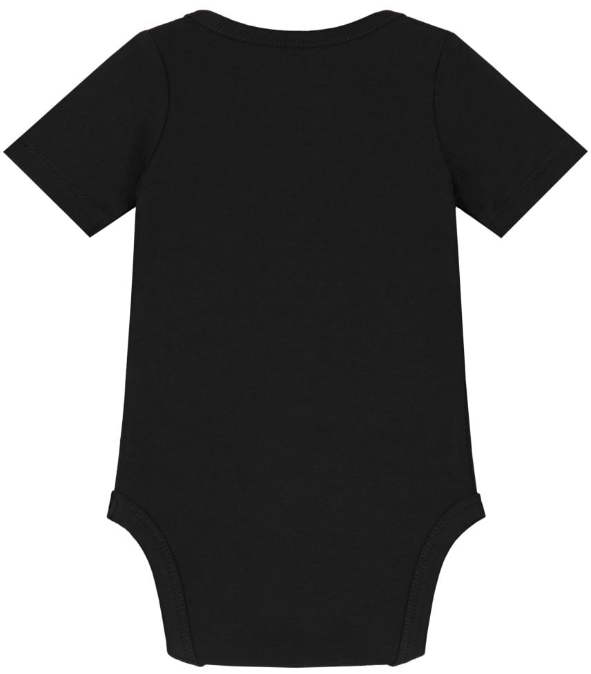 Malelions Malelions Baby Signature Shortsleeve Bodysuit Zwart