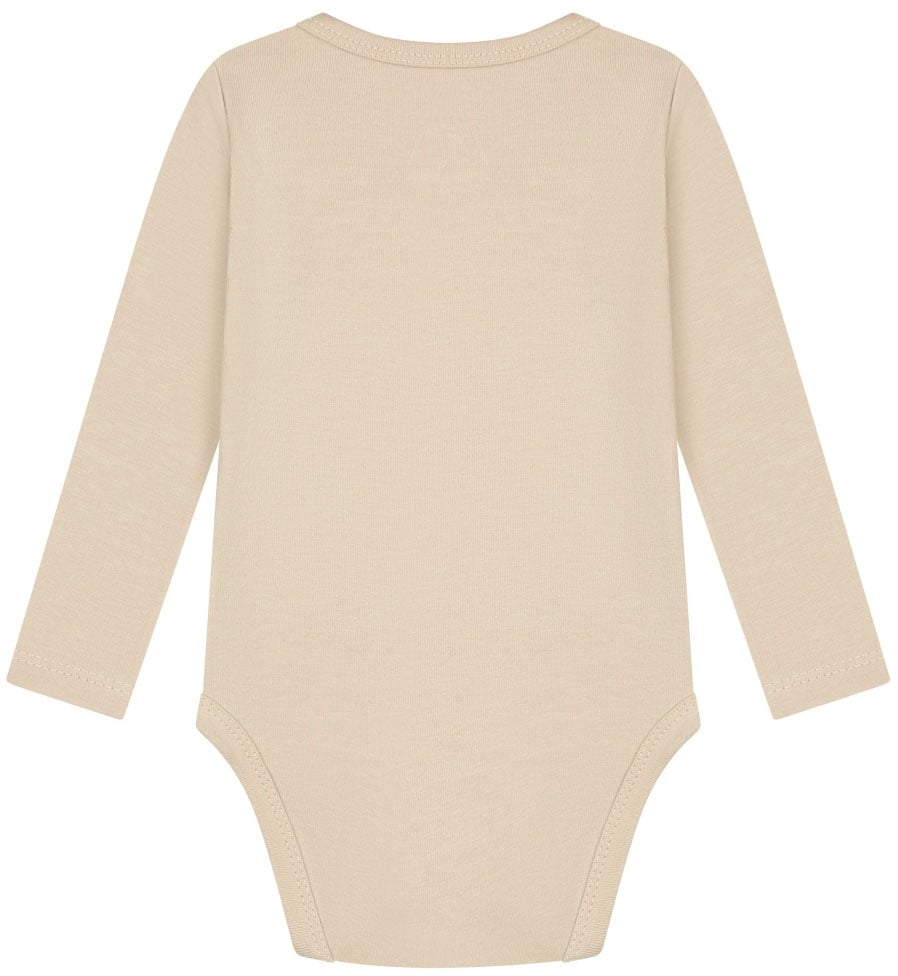 Malelions Malelions Baby Long Sleeve Bodysuit Beige