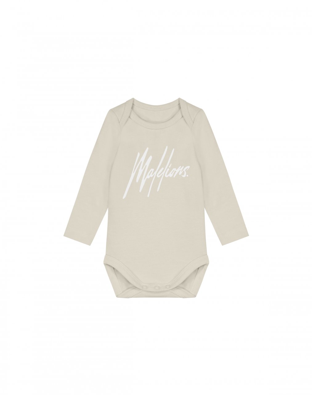Malelions Malelions Baby Longsleeve Bodysuit Beige