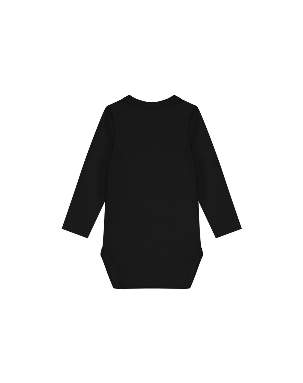 Malelions Malelions Baby Longsleeve Wrap Bodysuit Zwart