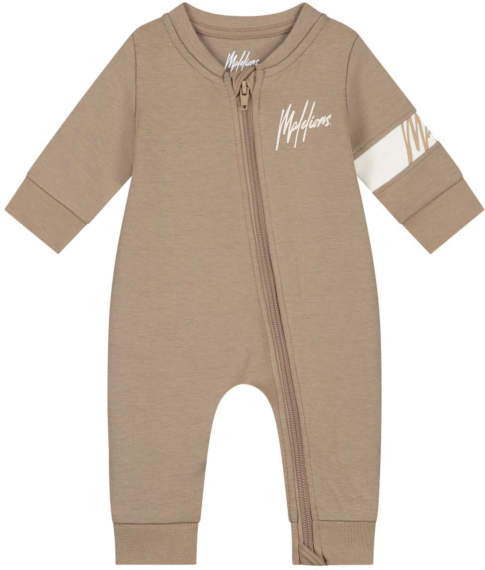 Malelions Malelions Baby Crewneck Tracksuit Taupe