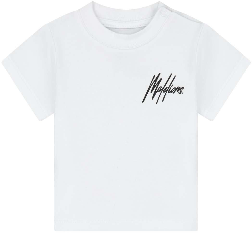 Malelions Malelions Baby Signature T-Shirt Wit