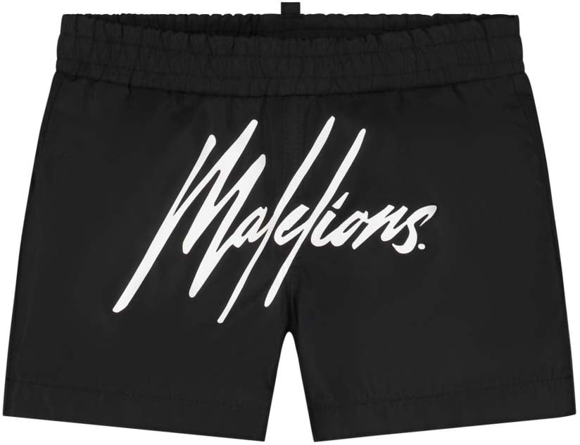 Malelions Malelions Baby Signature Swim Shorts Zwart