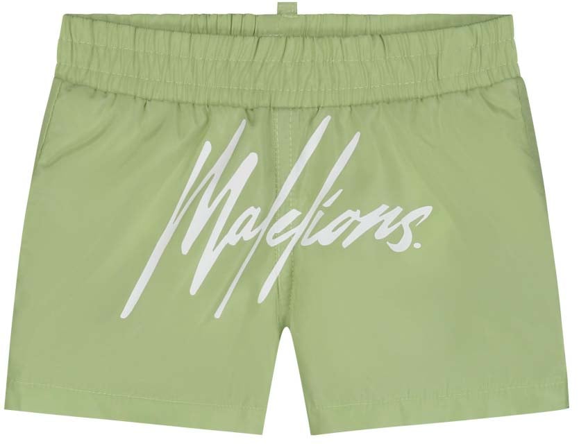 Malelions Malelions Baby Signature Swim Shorts Groen
