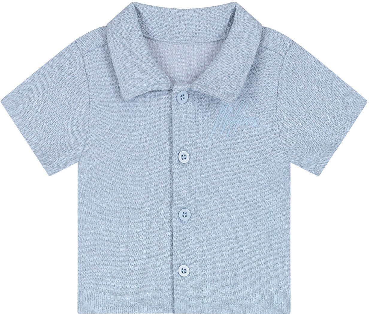 Malelions Malelions Baby Bouclé Signature Shirt Blauw