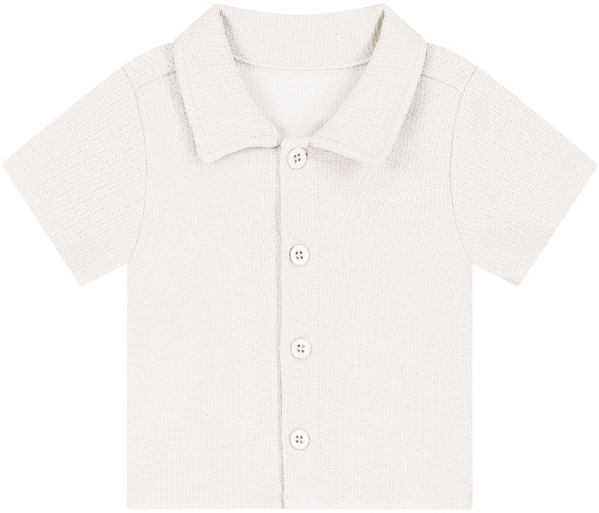 Malelions Malelions Baby Bouclé Signature Shirt Wit