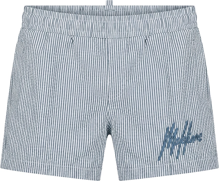Malelions Baby Seersucker Swim Shorts Blauw