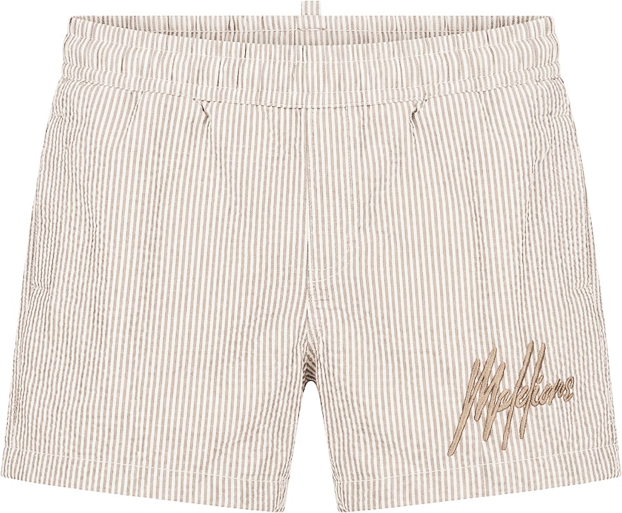Malelions Malelions Baby Seersucker Swim Shorts Bruin