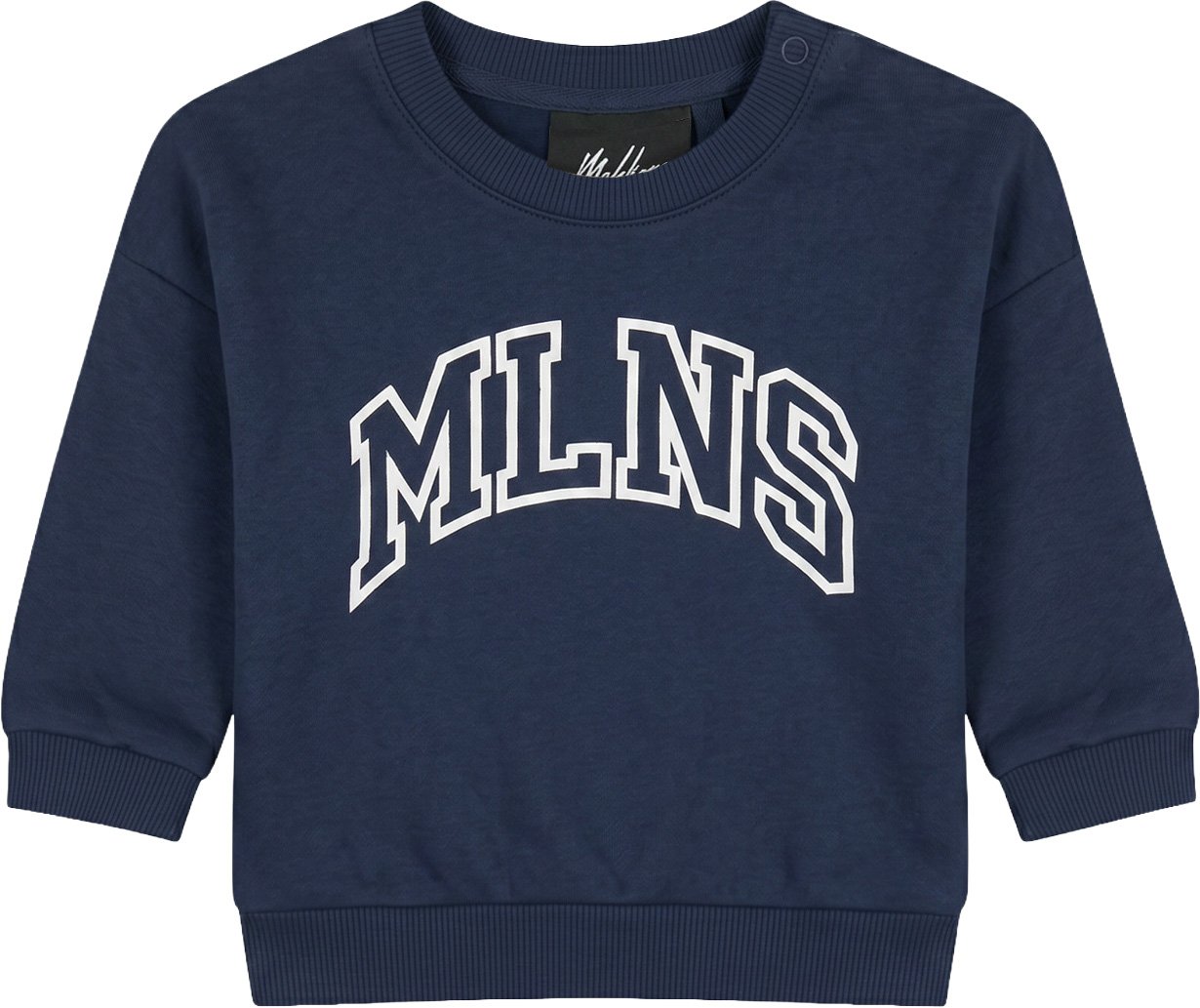 Malelions Baby College Sweater Blauw