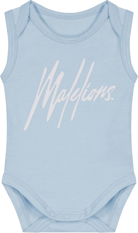 Malelions Malelions Baby Signature Bodysuit Blauw