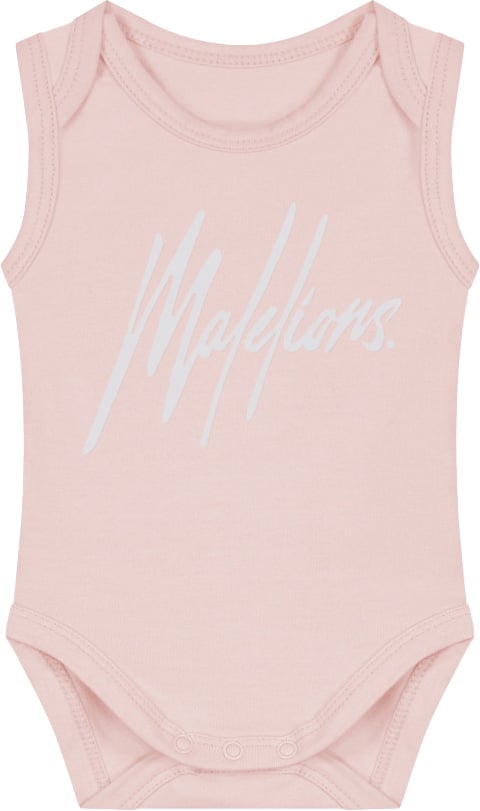Malelions Malelions Baby Signature Bodysuit Roze