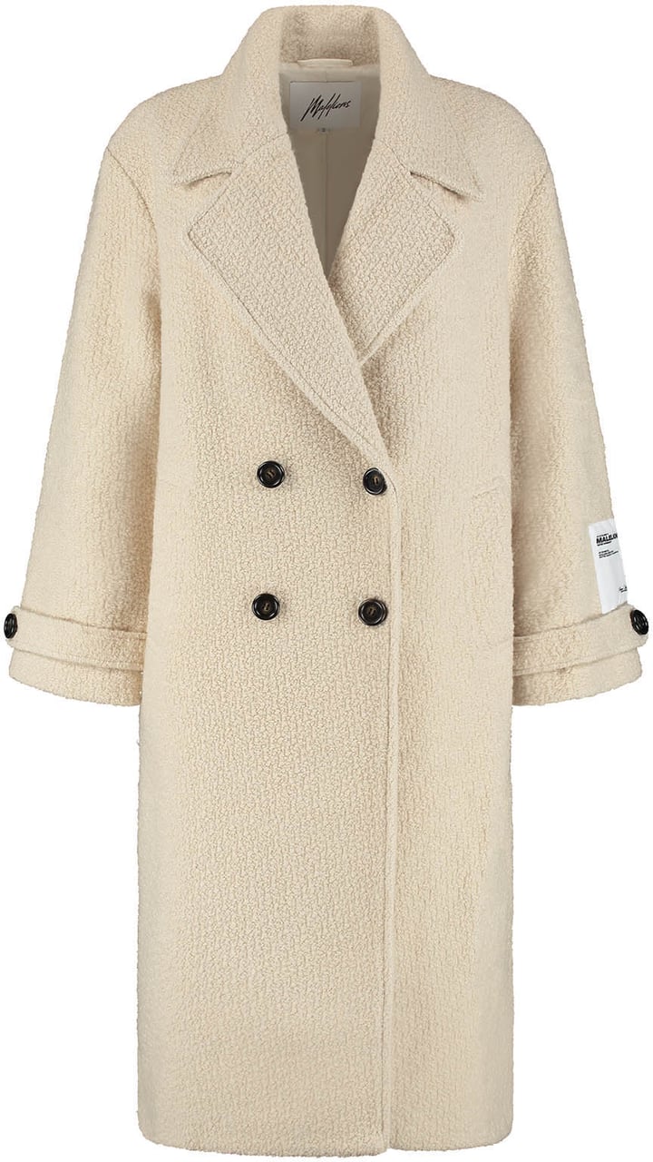 Malelions Malelions Women Oversized Label Coat Beige