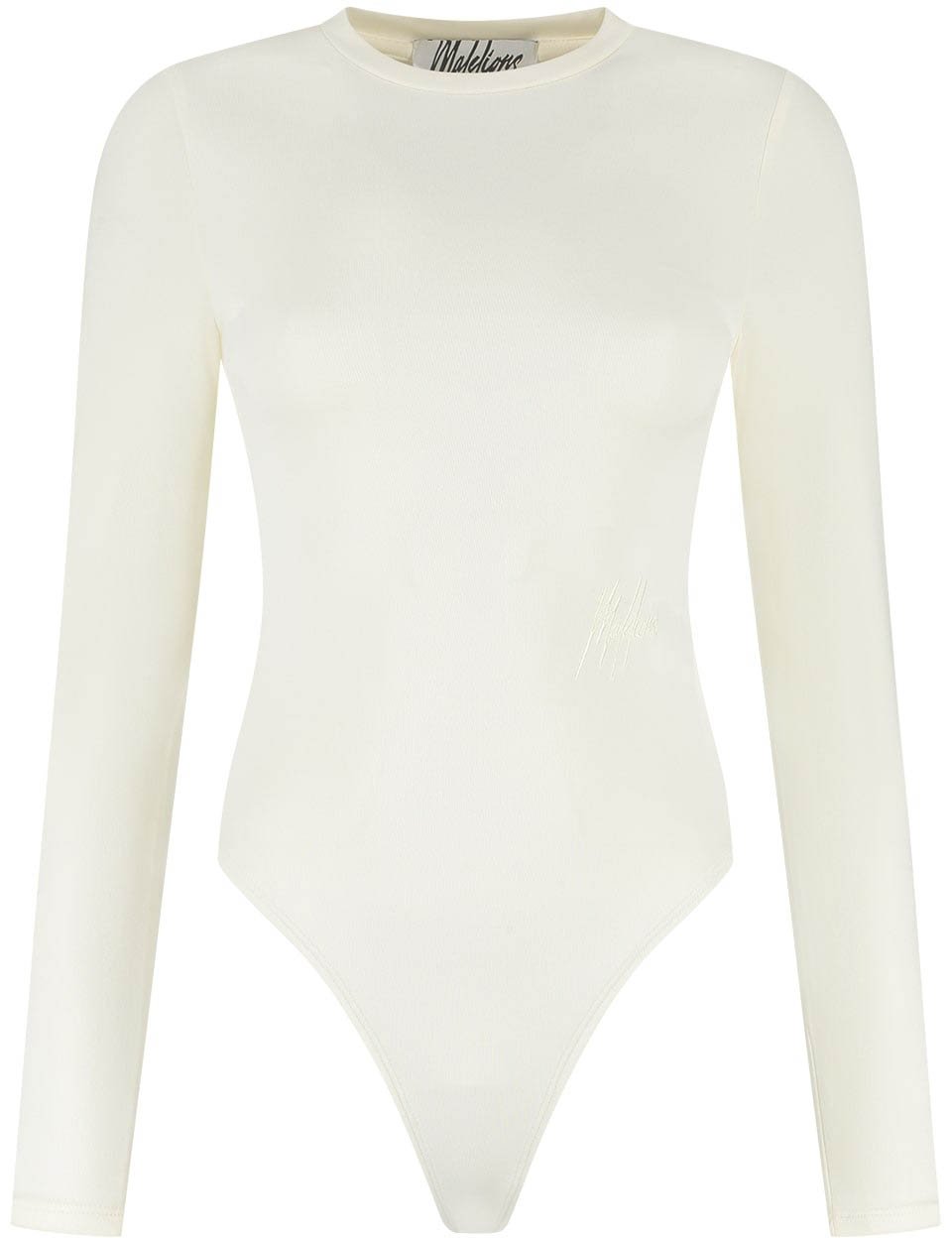 Malelions Malelions Women Crewneck Bodysuit Wit