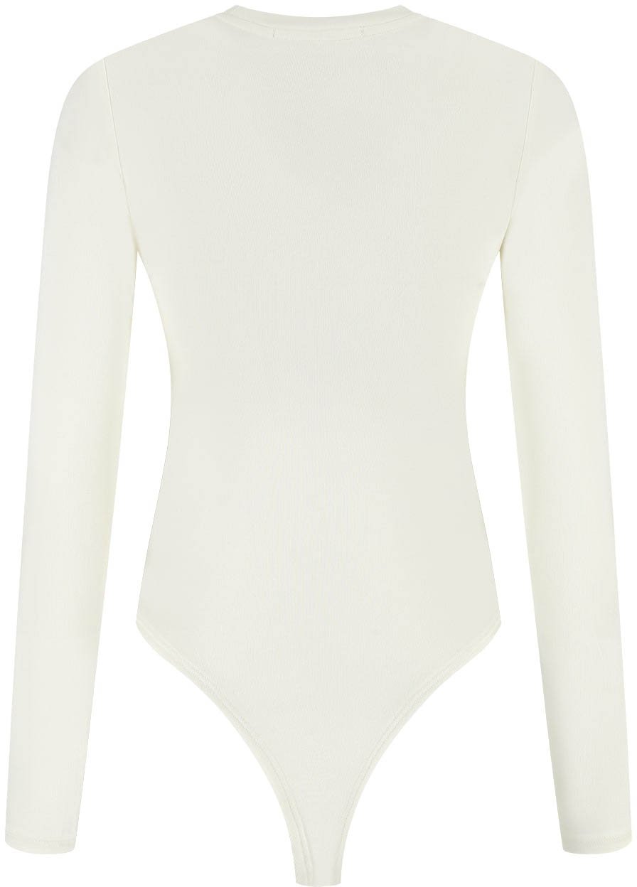 Malelions Malelions Women Crewneck Bodysuit Wit