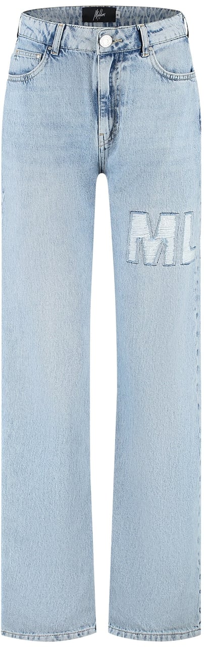 Malelions Malelions Women Ripped Jeans Blauw