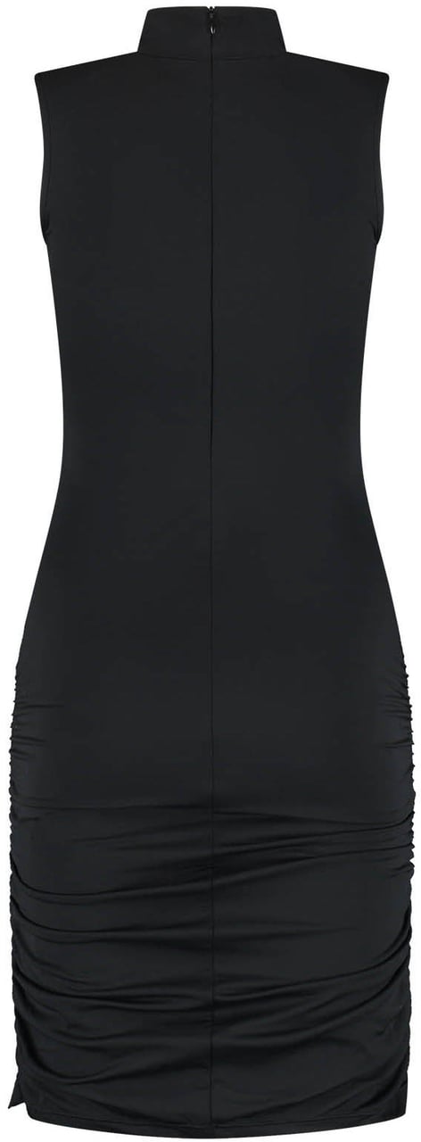 Malelions Malelions Women Sleeveless Drawcord Dress Zwart