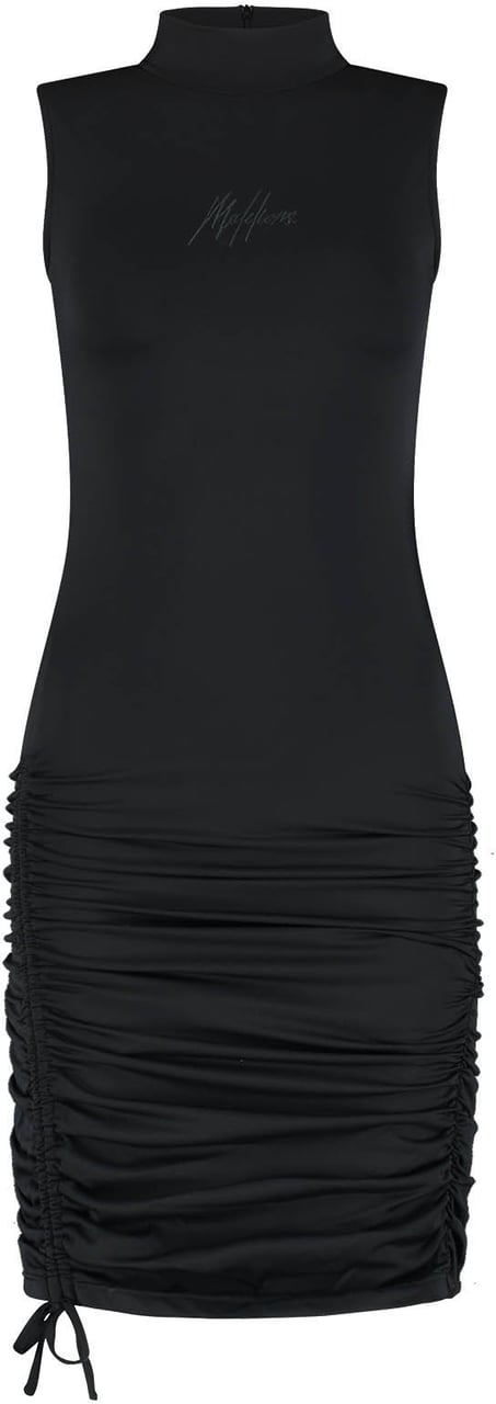 Malelions Malelions Women Sleeveless Drawcord Dress Zwart