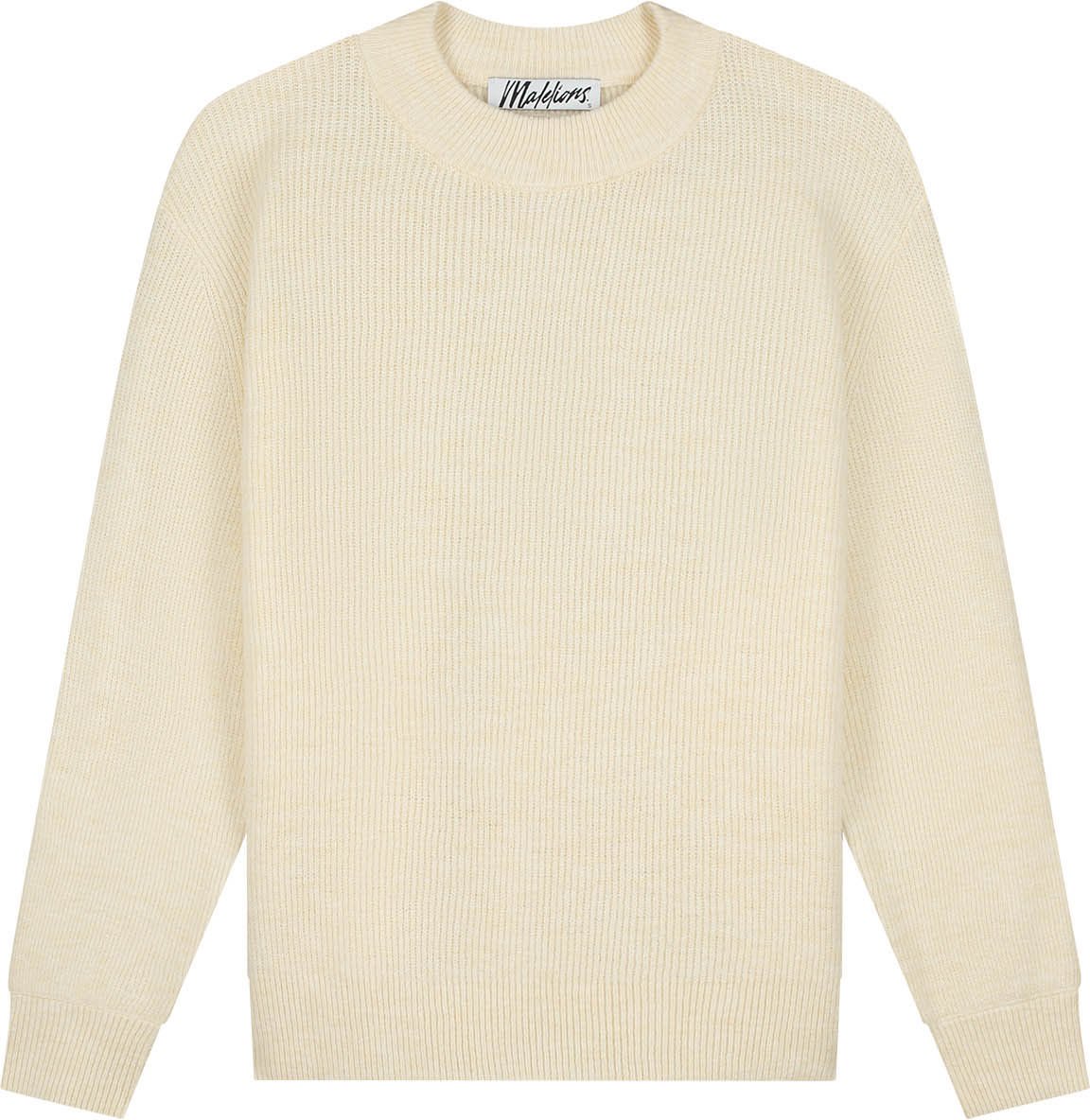 Malelions Malelions Women Oversized Knit Sweater Beige