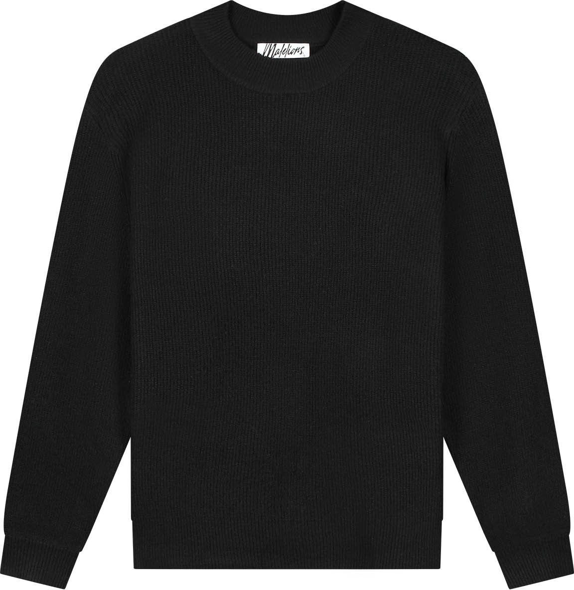 Malelions Malelions Women Oversized Knit Sweater Zwart