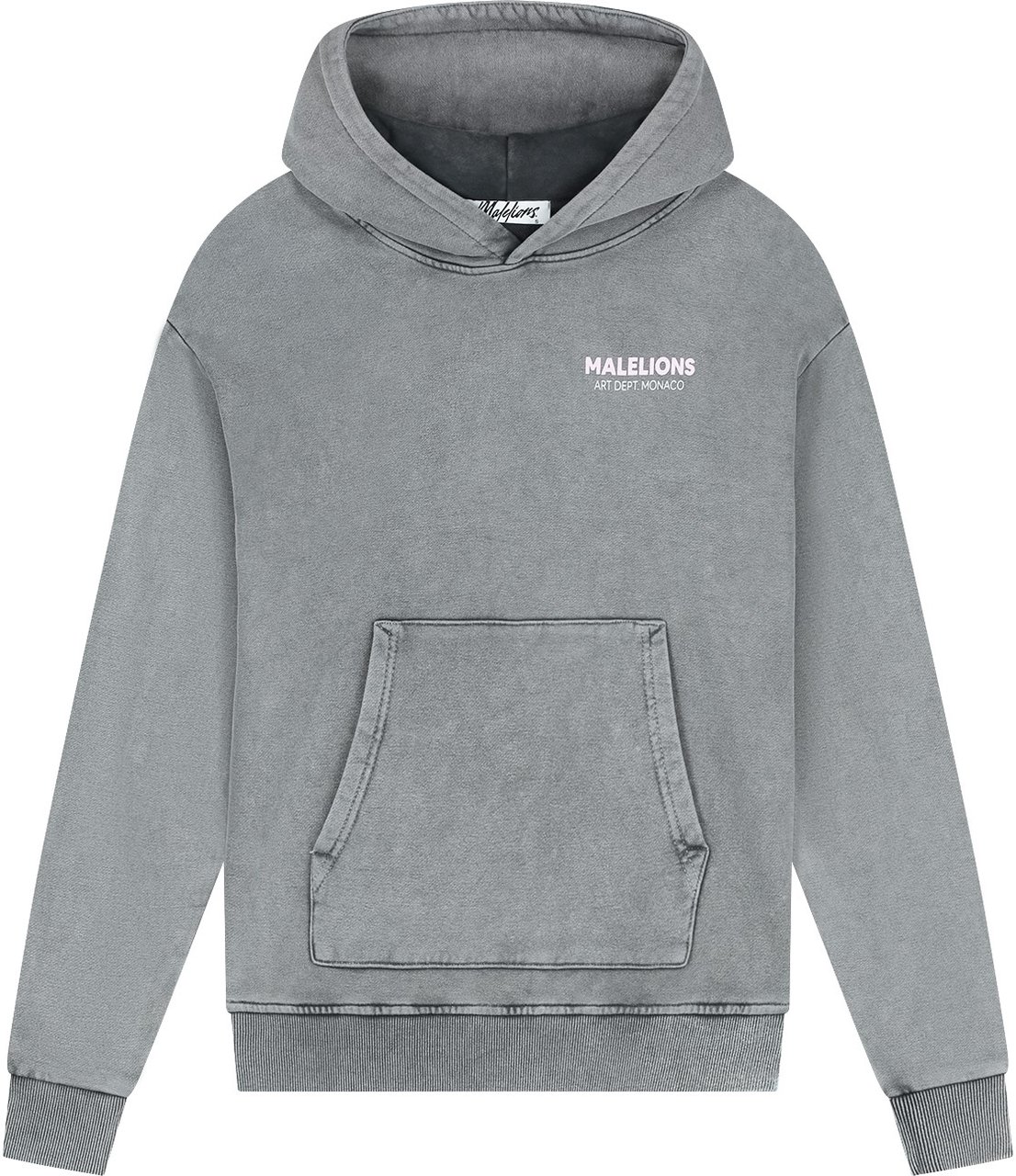 Malelions Malelions Women Rhinestone Hoodie Grijs