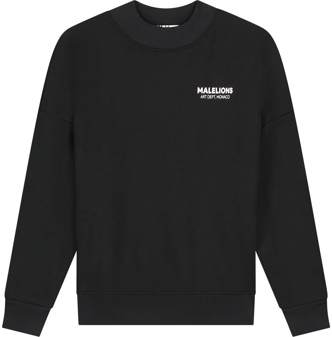 Malelions Malelions Women Rhinestone Sweater Zwart